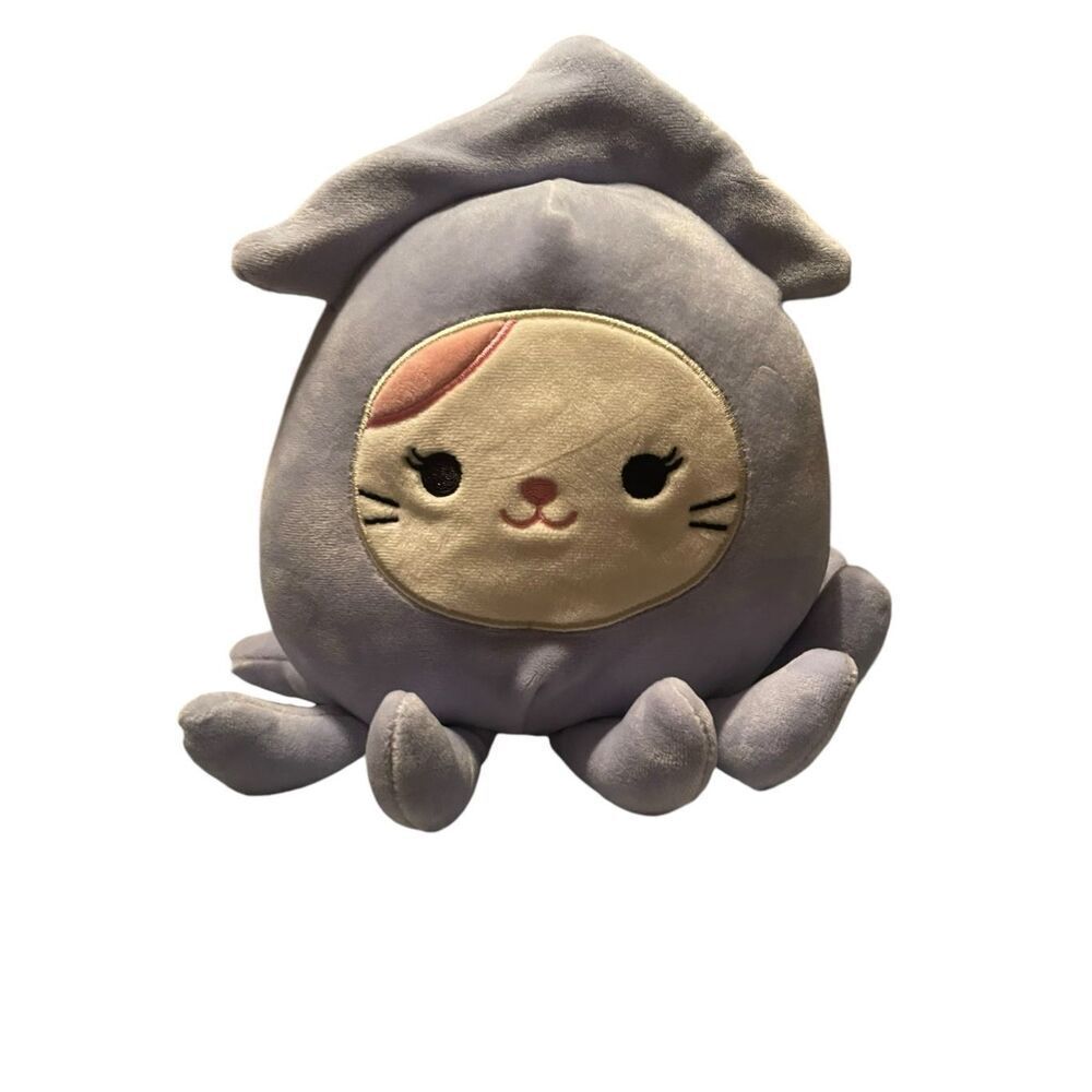 Squishmallows Kids Purple Karina Cat Kitty In Stacy Squid Costume Plush Toy